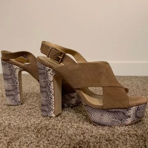Michael Kors Snakeskin Platform Shoes